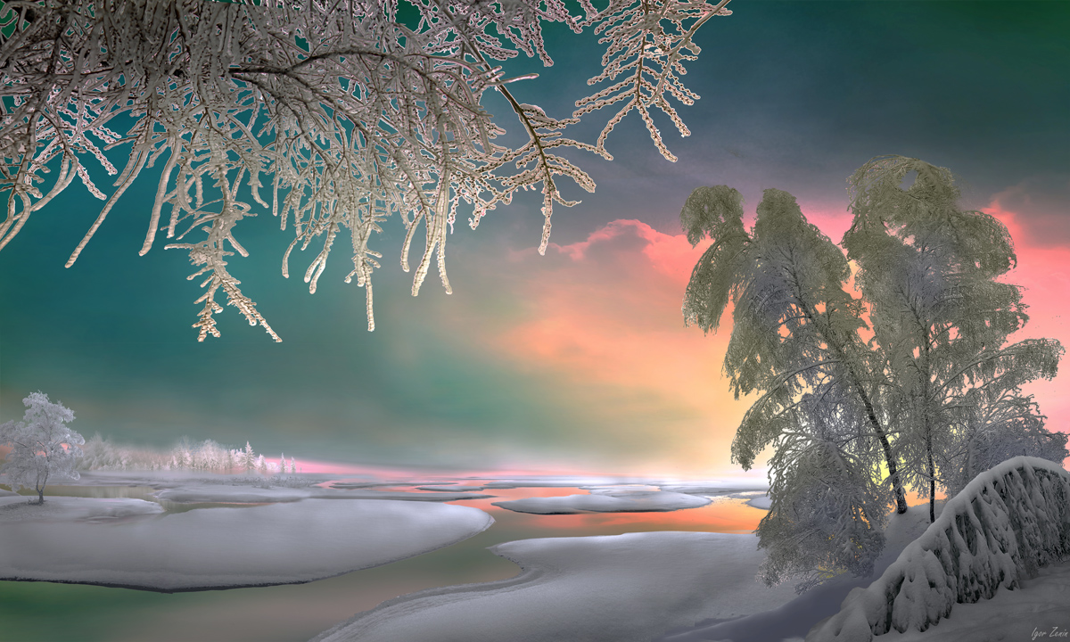 Winterabend Foto Bild Winterabend Natur Bilder Auf Fotocommunity