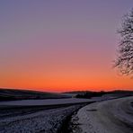 Winterabend - Abendrot (1)