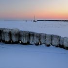 Winterabend am Bodden