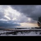 Winterabend am Bodden