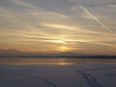 Winterabend am Chiemsee