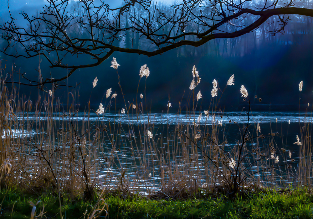 Winterabend am Fluss 0415-2-2