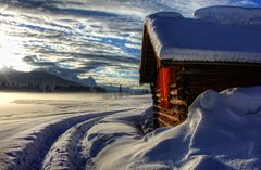 Winterabend am Geroldsee