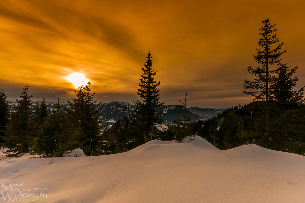 Winterabend am Grünten