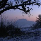 Winterabend am Hohentwiel