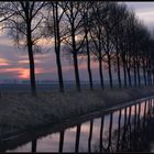 Winterabend am Kanal