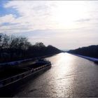 Winterabend am Mittellandkanal