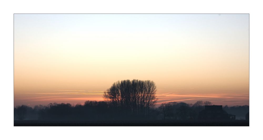 Winterabend am Niederrhein