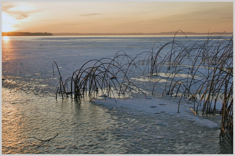 Winterabend am Plauer See