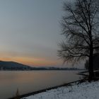Winterabend am Rhein