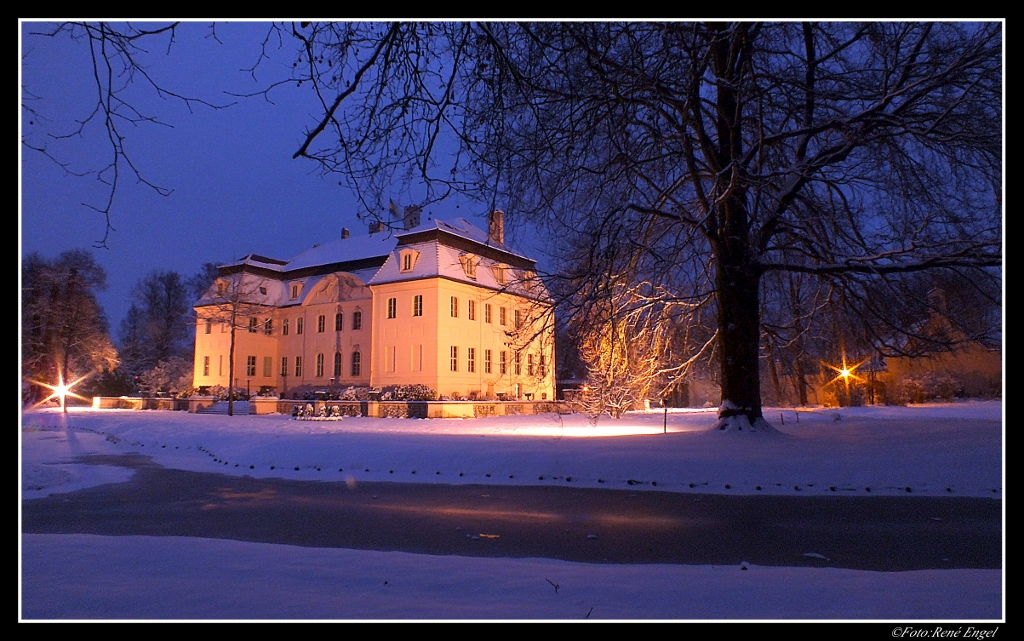 Winterabend am Schloß Branitz