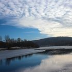 Winterabend am See