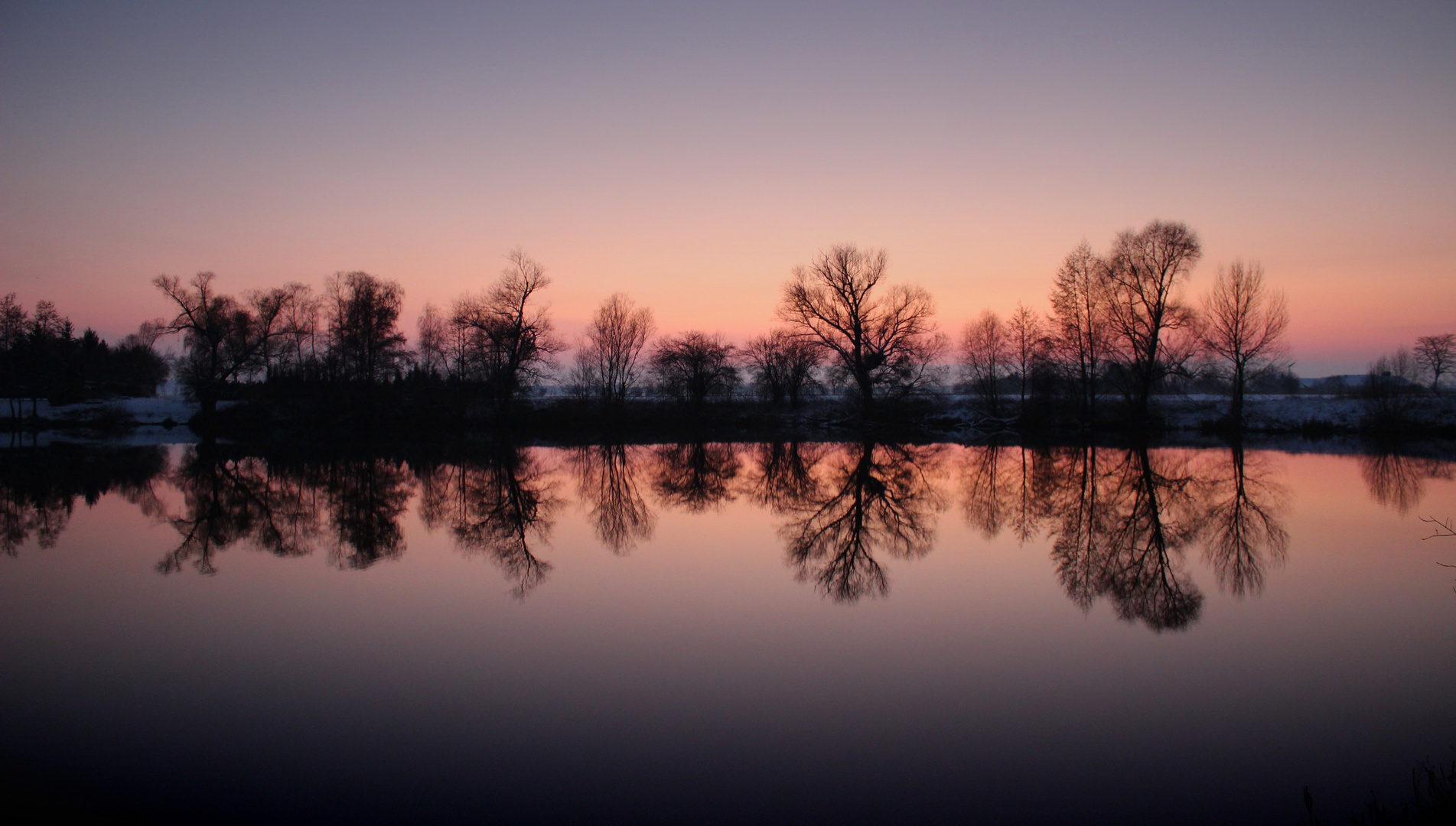 Winterabend am See...