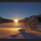 Winterabend am Silsersee