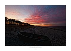 Winterabend am Strand