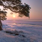 Winterabend am Strand