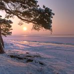 Winterabend am Strand