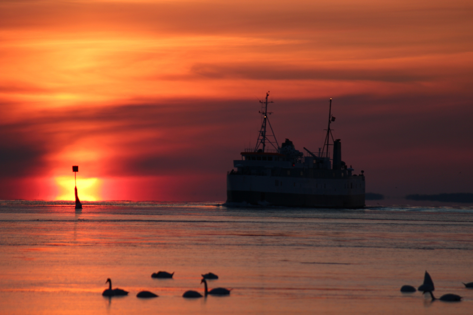 Winterabend am Strand auf Lolland (DK)