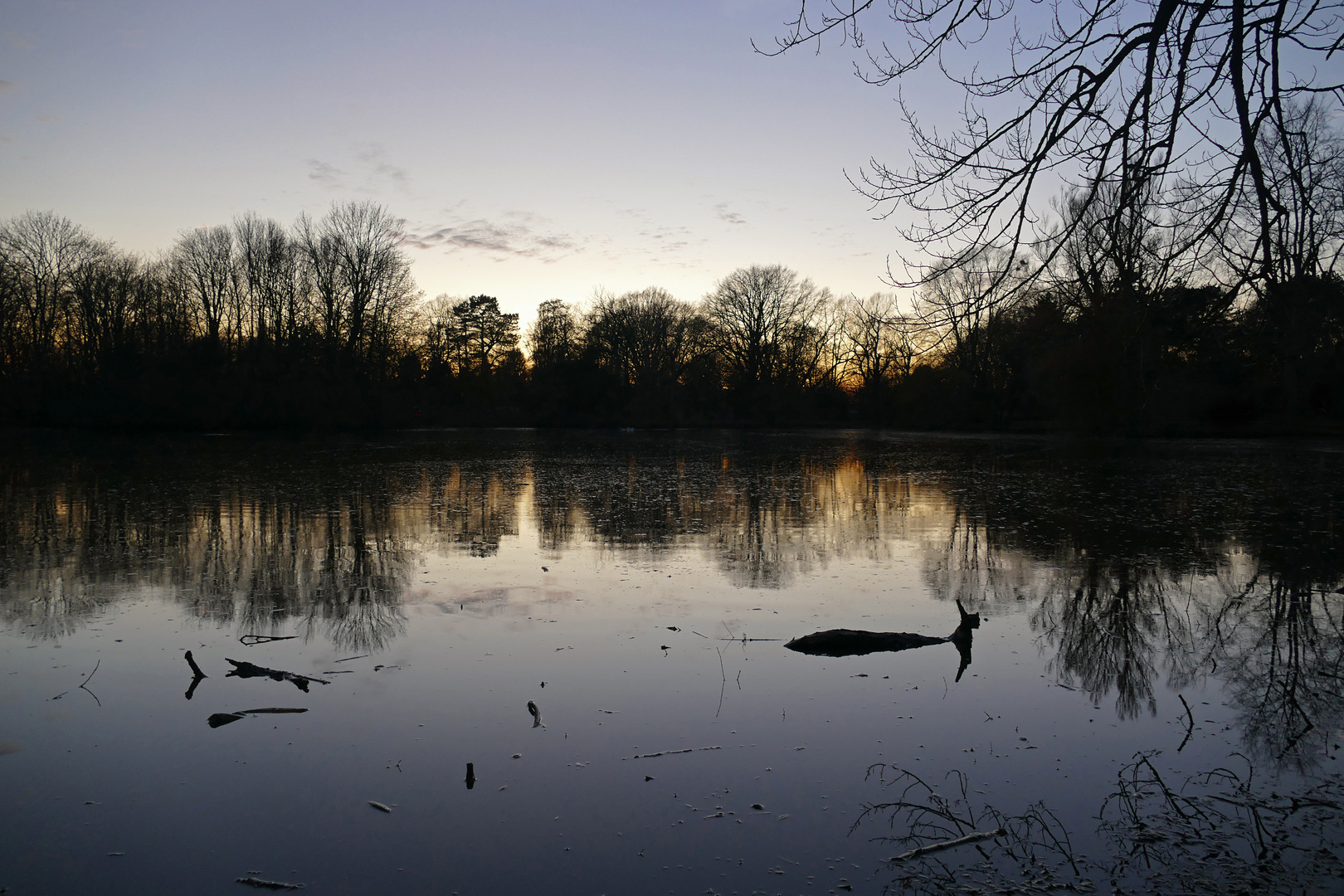 Winterabend am Südteich