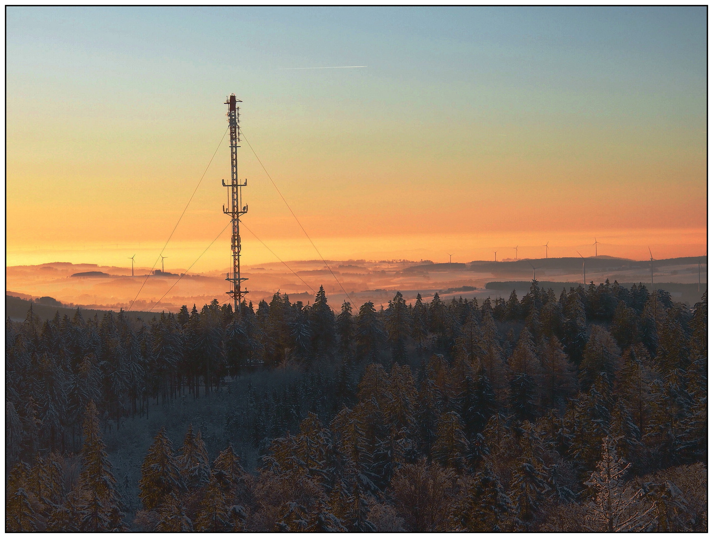 Winterabend am Waldstein