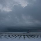 Winterabend am Westerhever Leuchturm