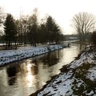 Winterabend an der Aue