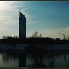 Winterabend an der Donauinsel