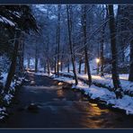 Winterabend an der Enz