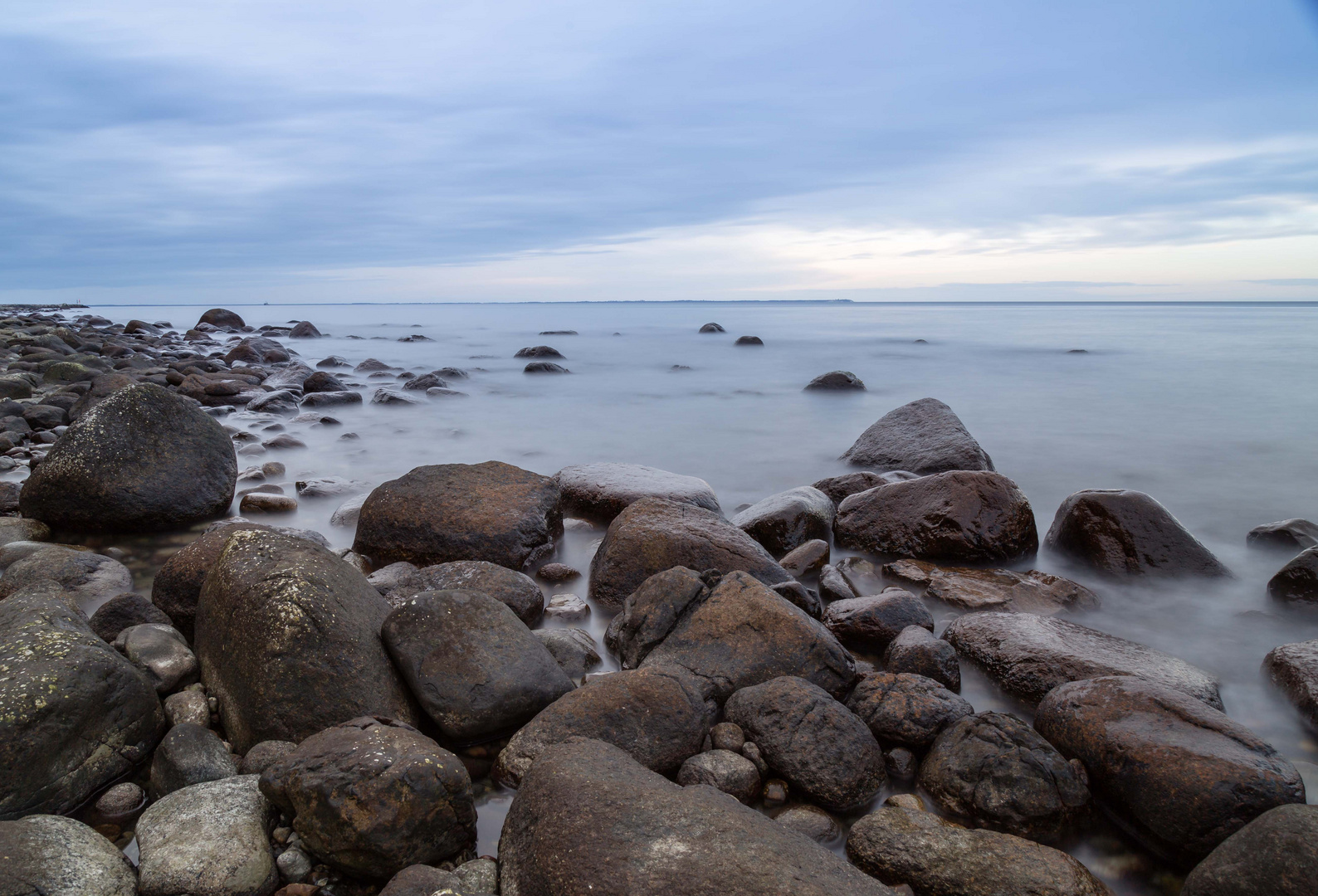 Winterabend an der Ostsee