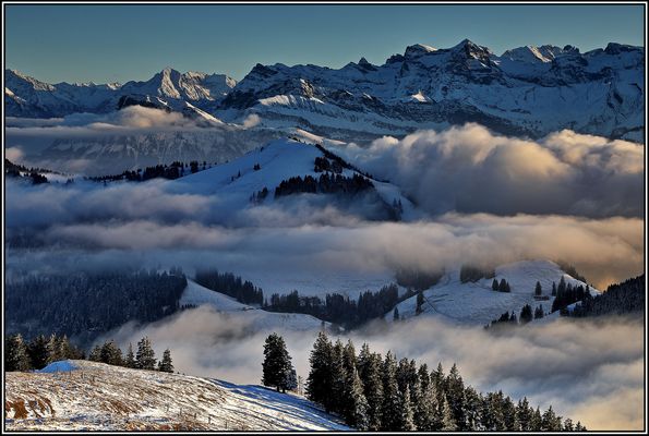 Winterabend an der Rigi I
