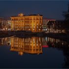 Winterabend an der Weser