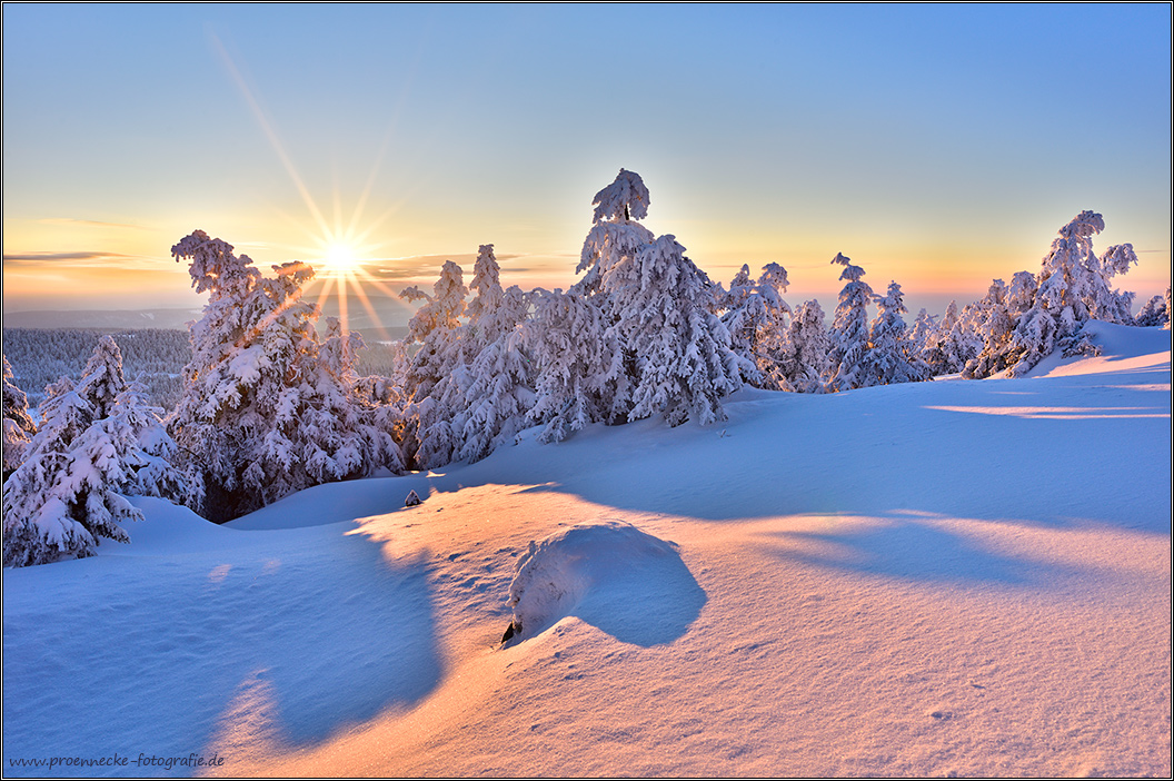 Winterabend auf dem Brocken III