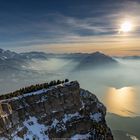 Winterabend auf dem Niederhorn