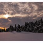 Winterabend auf der Fuchskaute