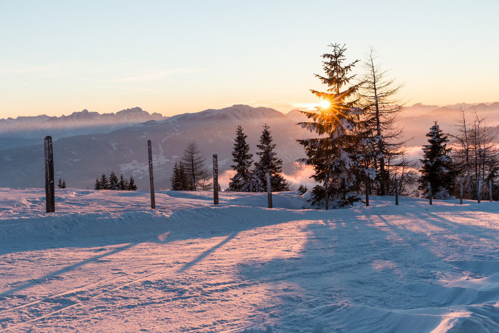 Winterabend auf der Gerlitze