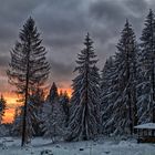 Winterabend auf der Hohen Wurzel