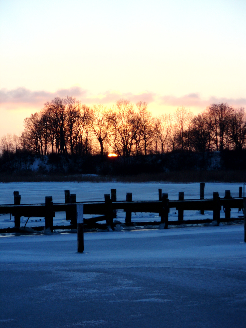 Winterabend auf Poel