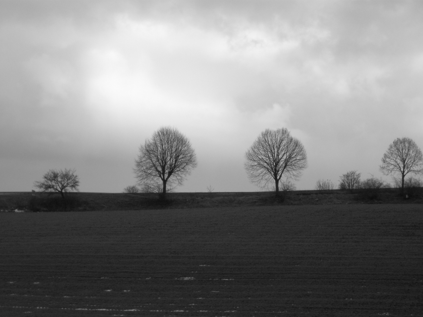 Winterabend-Dämmerung