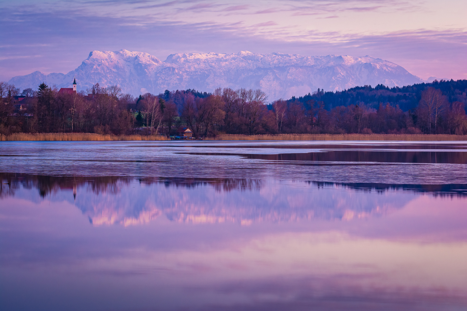 Winterabend im Berchtesgadener Land