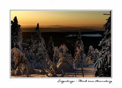 Winterabend im Erzgebirge