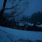 Winterabend im Gebirge