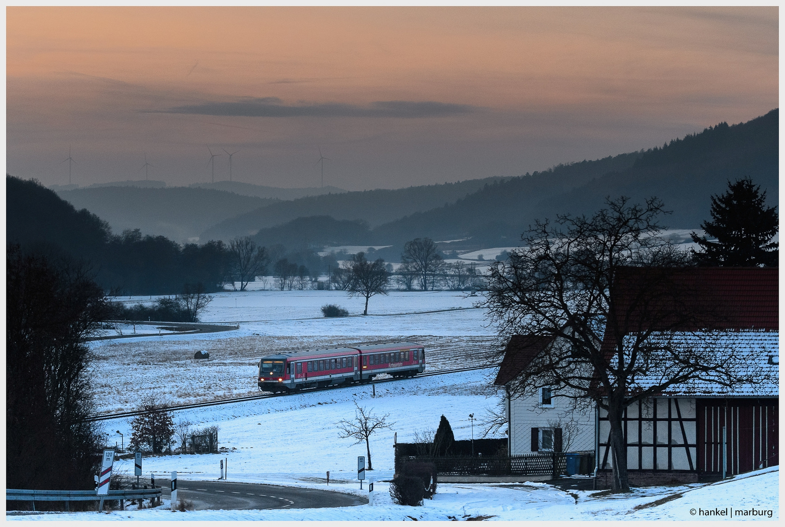 Winterabend im Hinterland