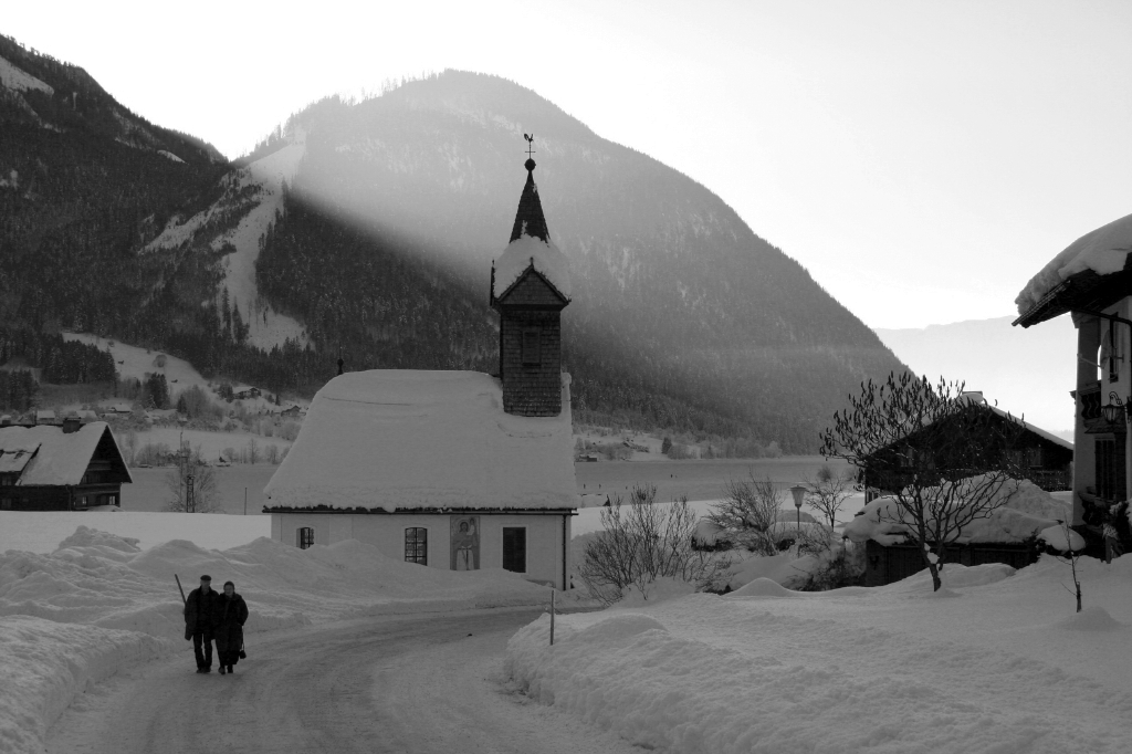 Winterabend im hintersten Winkel des Grundlsees