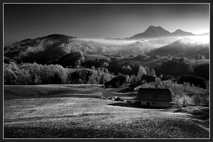 Winterabend im Salzkammergut