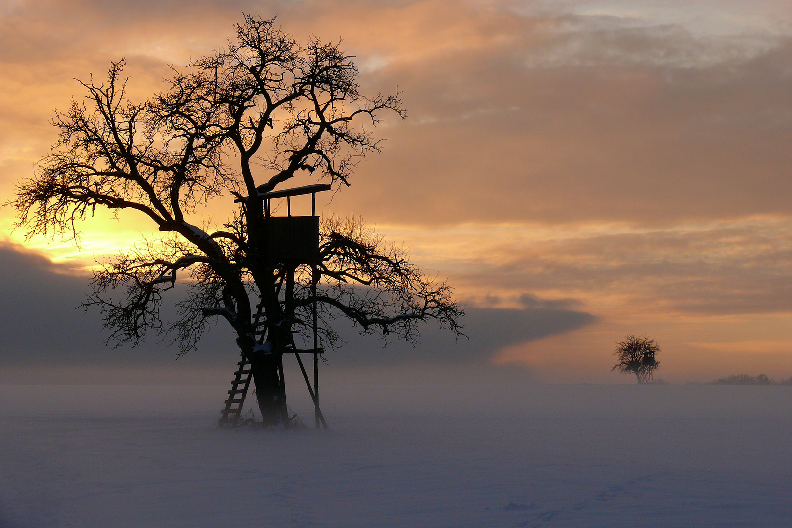 Winterabend im Schwabenland