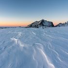 Winterabend in den Bergen