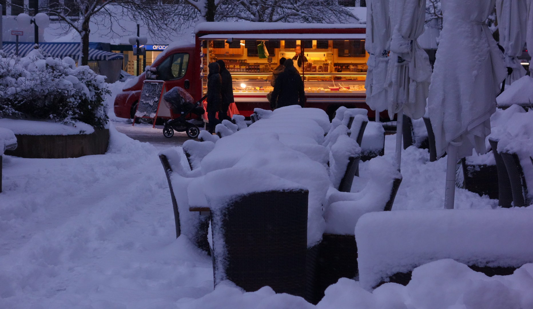 Winterabend in der Stadt...