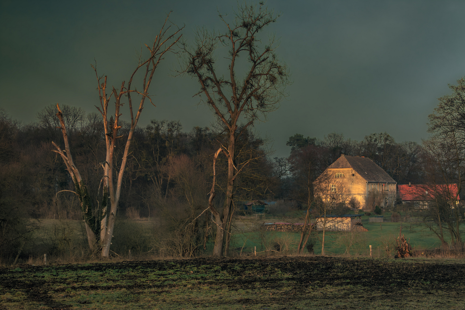 Winterabend in der Uckermark