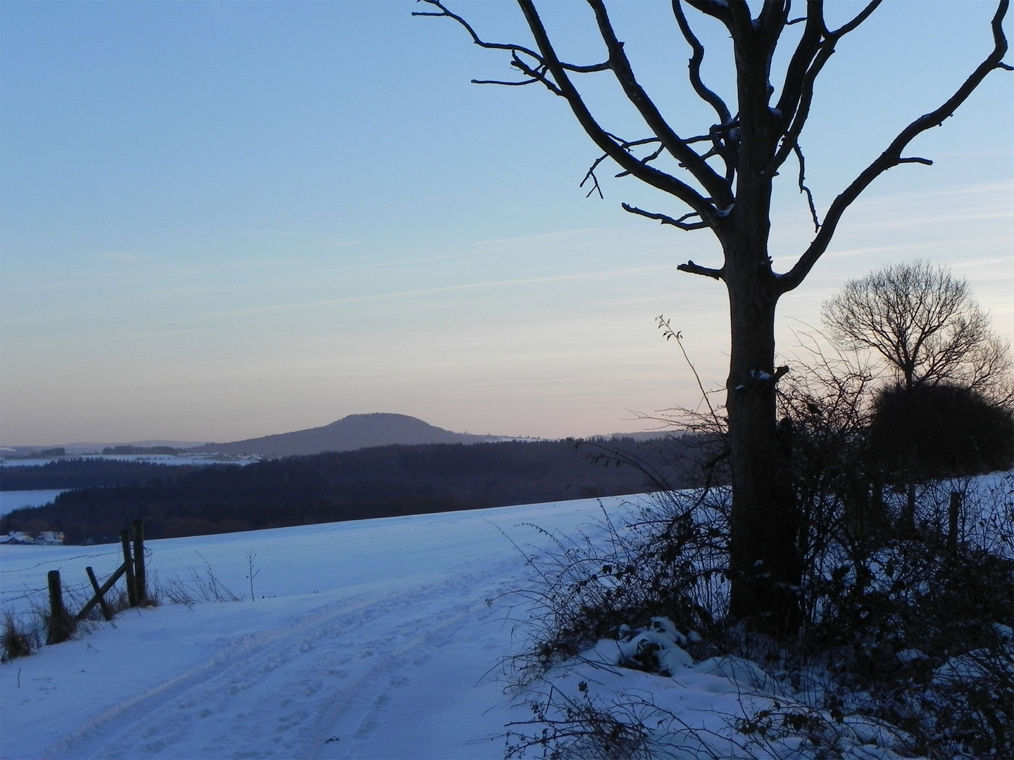 Winterabend  in der Voreifel