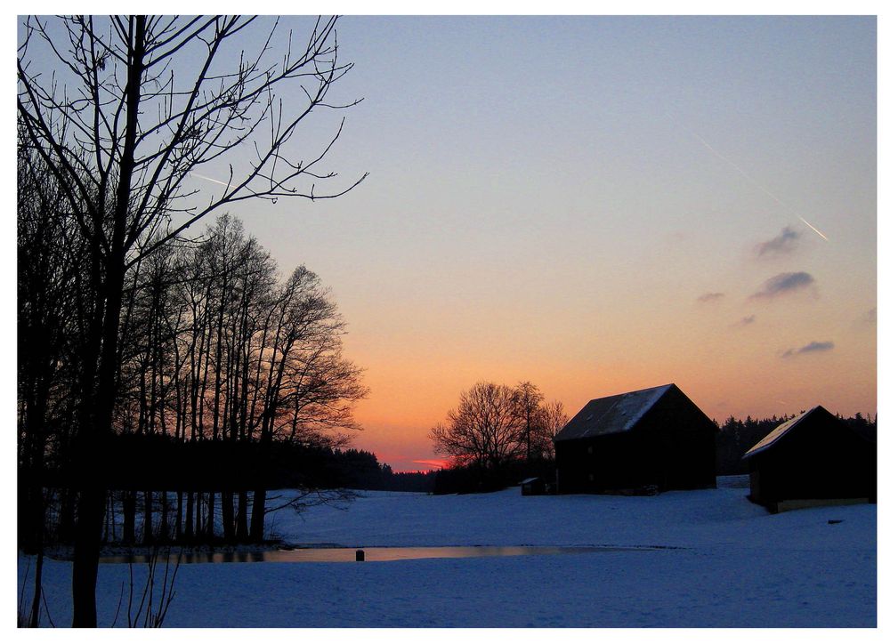 Winterabend in Franken